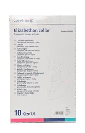 Covetrus Collar Isabelino Transparente 7,5 cm 10 Unidades Polipropileno Suave Flexible Ecológico